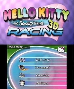 Hello Kitty and Sanrio Friends 3D Racing Title Screen